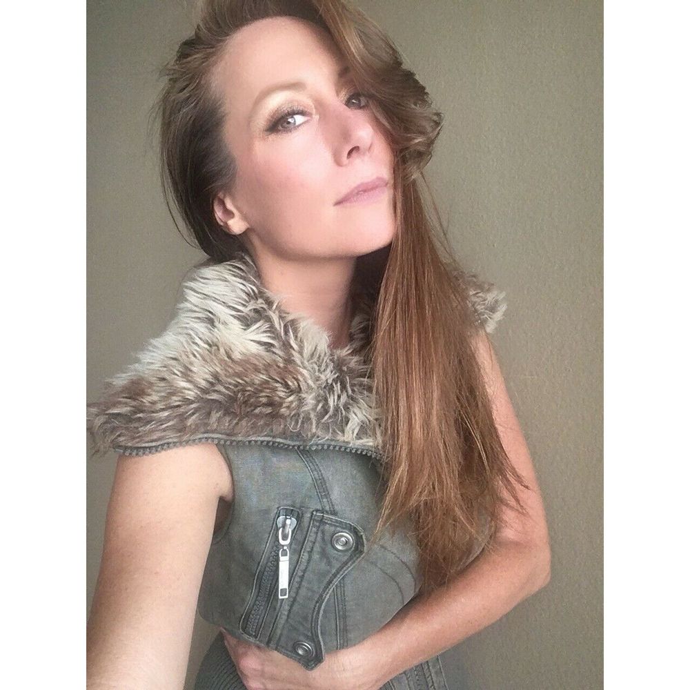 Green Fur VEST As Seen TV Millionaire Matchmaker